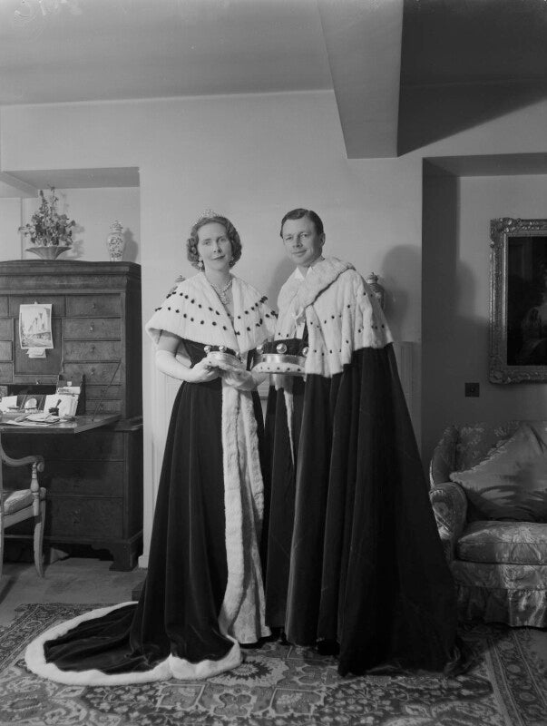 Anne elizabeth (née phillips), lady shuttleworth; charles ughtred john kay shuttleworth, 4th baron shuttleworth npg x130638