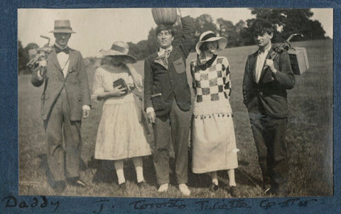 Group including Philip and Julian Morrell and Mark Gertler NPG Ax141223