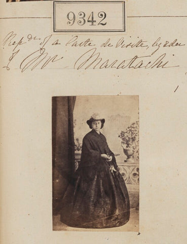 'Reproduction of a carte de visite by order of Mr Maratachi' NPG Ax59151