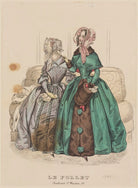 Walking and carriage or visiting costume, December 1841 NPG D47888
