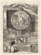 Frontispiece to catalogue of collection of pictures and portraits assembled by Edward Harley, 2nd Earl of Oxford NPG D5446