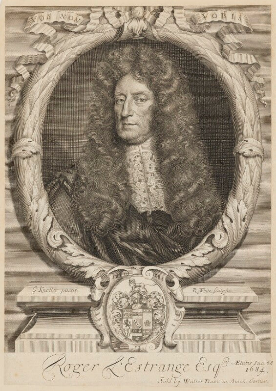 Sir roger l'estrange npg d37306