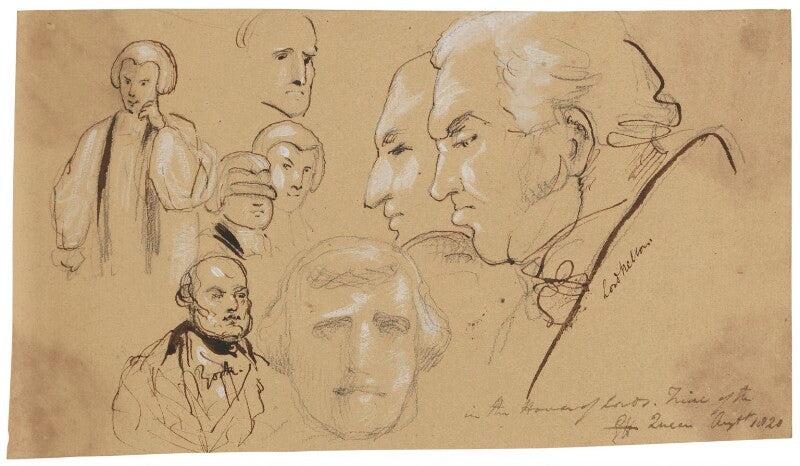 Various heads including william nelson, 1st earl nelson and frederick, duke of york npg 2662(21)
