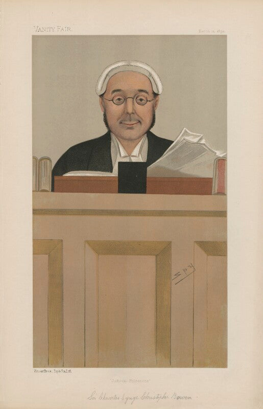Charles synge christopher bowen, baron bowen ('judges. no. 36.') npg d44585
