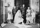 Oswald James Battine, Audrey Winifred Battine (née Magee) and wedding party NPG x184544