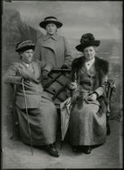 Christina Broom; Winifred Margaret Broom; Margaret Livingston NPG x131430