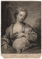 Catherine (née Kneller) Huckle as St Agnes NPG D4573