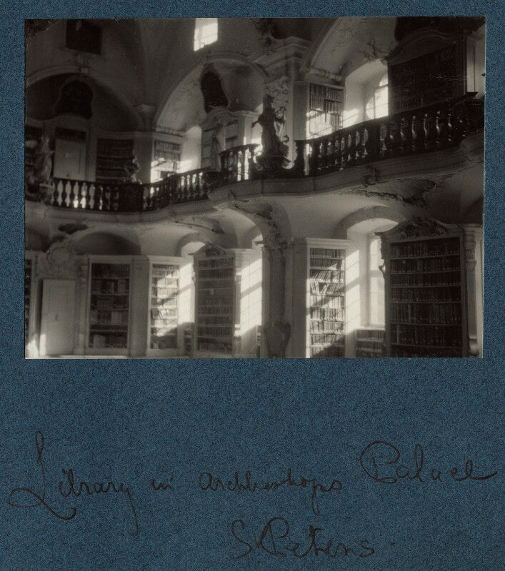 'library in archbishop's palace, st. peter's' npg ax143472