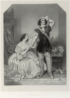 Charles John Kean and Eleanora ('Ellen') Kean (née Tree) as Sir Walter and Lady Amyott in Lovell's 'The Wife's Secrets' NPG D22014