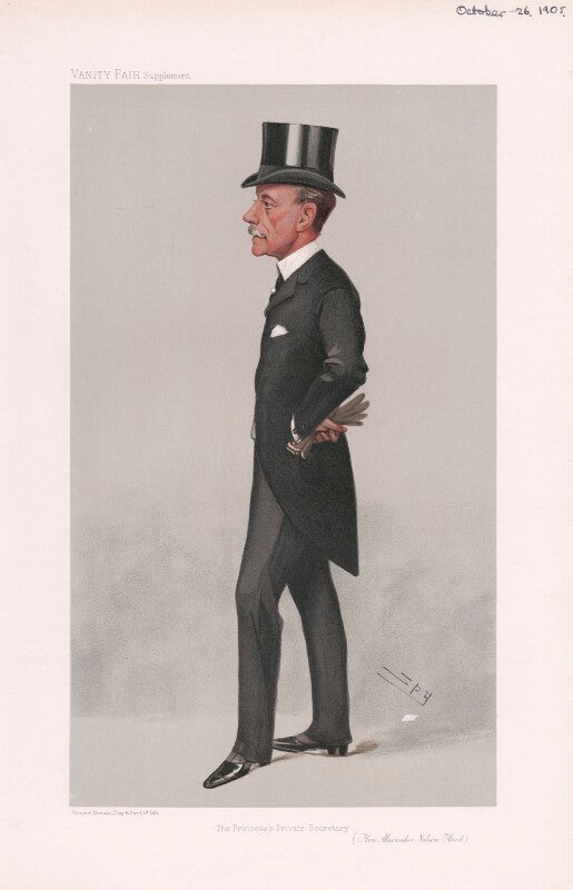 Alexander nelson hood, 4th duke of bronté ('men of the day. no. 977. "the princess's private secretary"') npg d45298