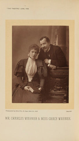 Grace Warner (Mrs Franklin McLeay); Charles Warner (Charles John Lickfold) NPG Ax28893