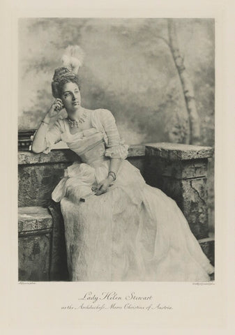 Helen Mary Theresa (née Vane-Tempest-Stewart), Countess of Ilchester when Lady Helen Stewart as the Archduchess Marie Christine of Austria NPG Ax41112