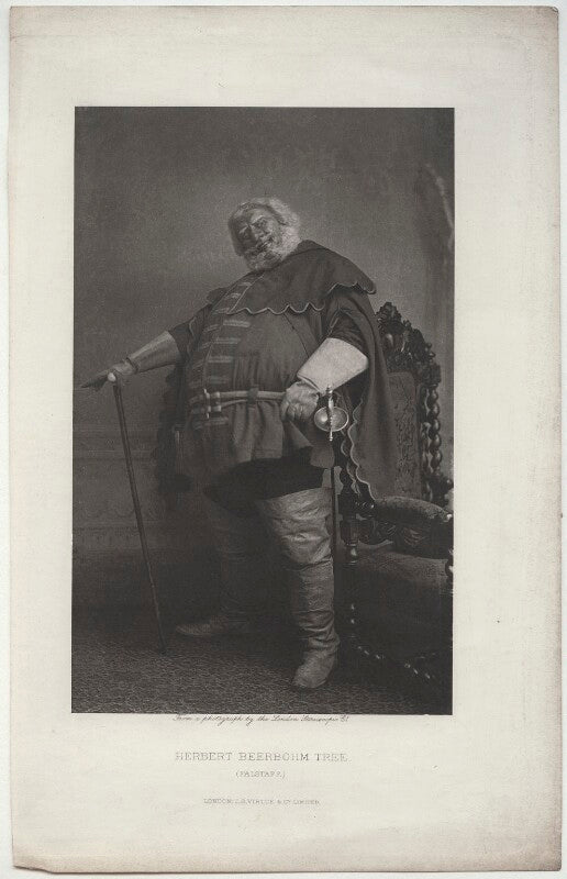 Sir herbert beerbohm tree as falstaff in 'the merry wives of windsor' npg x27041