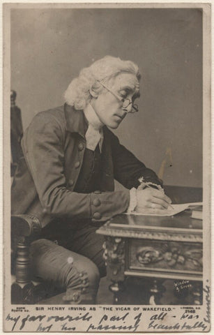 Sir Henry Irving as Dr Primrose, the Vicar of Wakefield, in 'Olivia' NPG Ax137398