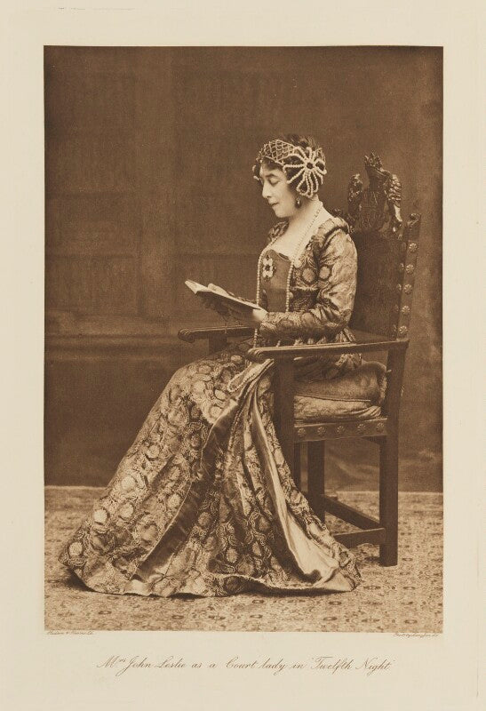 Leonie blanche (née jerome), lady leslie as a court lady in 'twelfth night' npg ax135781