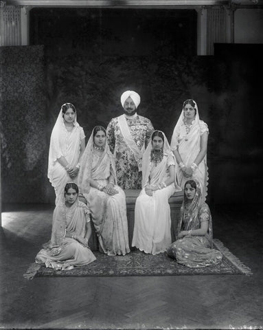 Sir Bhupinder Singh, Maharaja of Patiala with members of his family NPG x130952