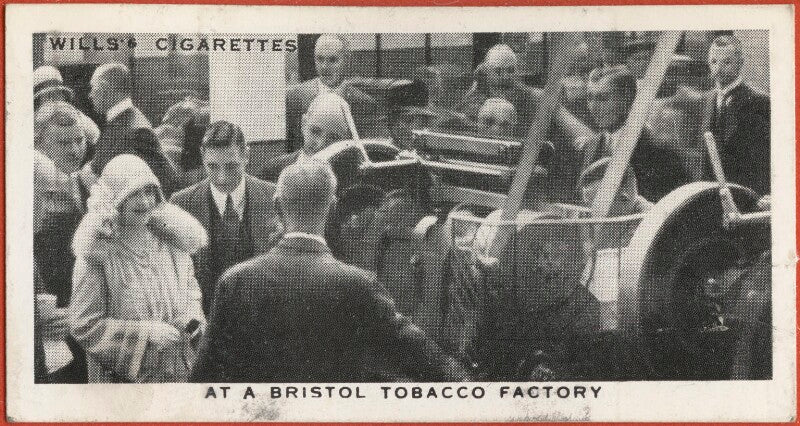 'at a bristol tobacco factory' (king george vi; queen elizabeth, the queen mother; 13 unknown sitters) npg d47296