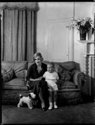 Violet Valerie Brougham (née French), Lady Brougham and Vaux (later Mrs Kindersley); Hon. Julian Henry Peter Brougham NPG x151175