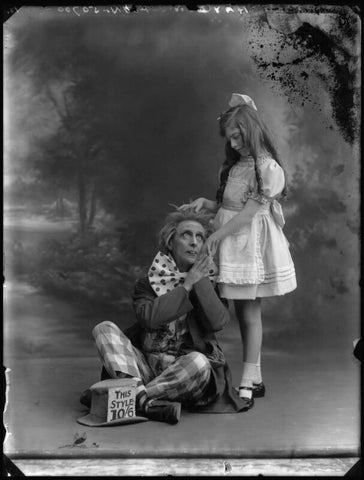 Charles Hayden Coffin as the Mad Hatter in 'Alice in Wonderland'; Estelle Dudley as Alice in 'Alice in Wonderland' NPG x34666