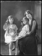 Joan Peel; Elizabeth Home Peel; Mary Gwendolen Peel (née Emmott) NPG x121916