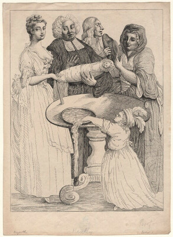 John Henley with five unknown sitters NPG D18629