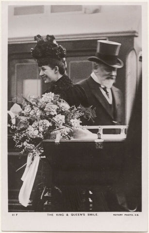 'The King & Queen's Smile' (Queen Alexandra; King Edward VII) NPG x196493