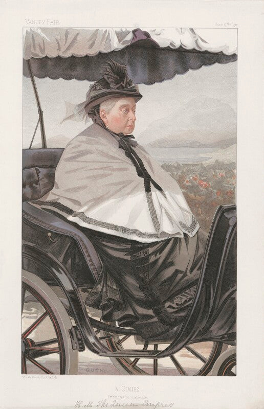 Queen victoria ('"her majesty the queen empress 'a cimiez. promenade matinale.'") npg d44860