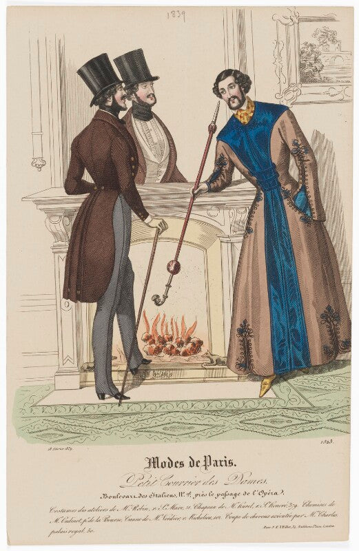'modes de paris', 28 february 1839. l'habit de ville et robe de chambre npg d47840