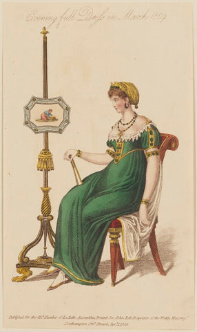 'Evening full Dress in March 1809' NPG D47545