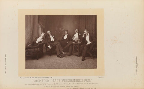 'Group from "Lady Windermere's Fan"' NPG Ax28837