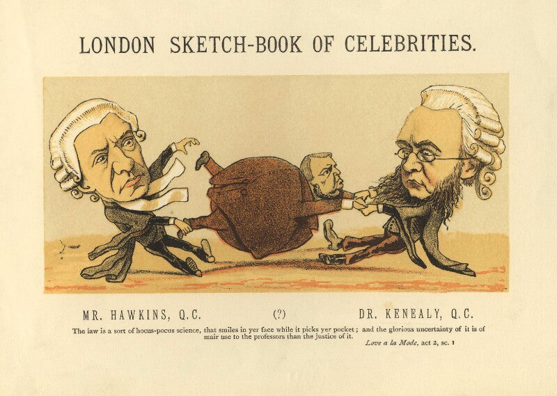 Henry hawkins, baron brampton; arthur orton; edward vaughan hyde kenealy npg d23025