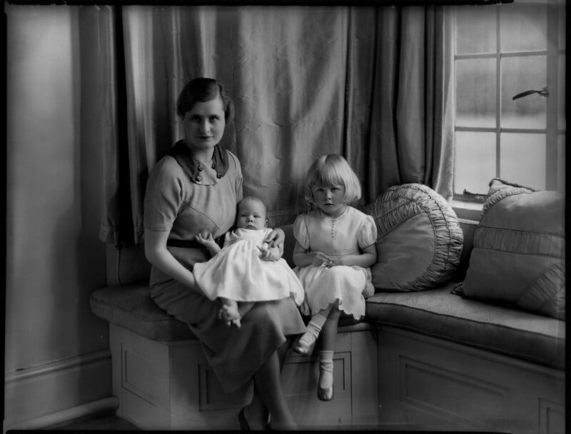Hon. mary cecilia mcnair scott (née berry) and children npg x151351