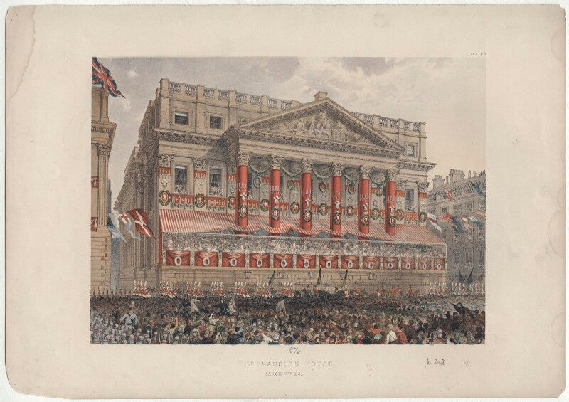 'the mansion house, march 7th 1863' (including king edward vii; queen alexandra) npg d33987