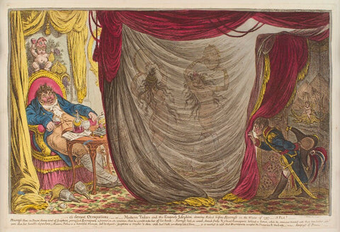 'Ci-devant occupations - or - Madame Talian and the Empress Josephine dancing naked before Barrass in the Winter of 1797 - a fact! -' NPG D13042