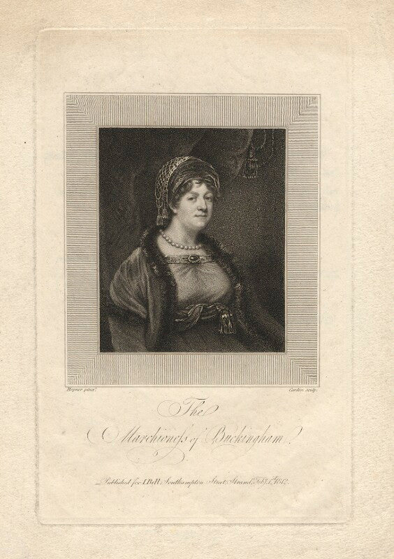 Probably mary elizabeth grenville (née nugent), marchioness of buckingham npg d21595