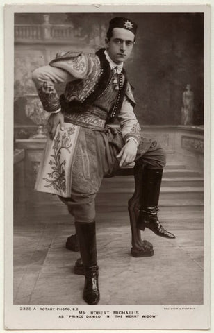 Robert Michaelis as Prince Danilo in 'The Merry Widow' NPG Ax160183