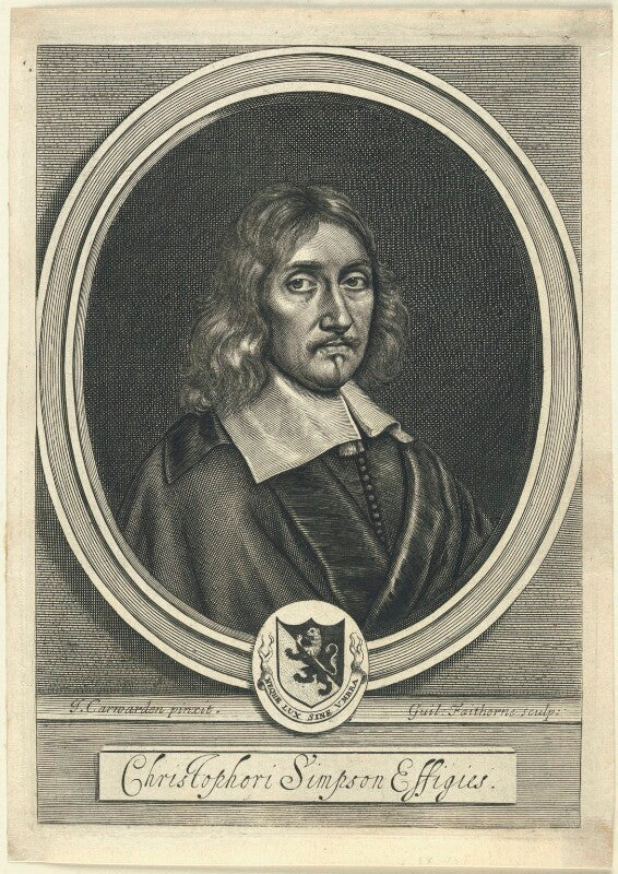 Christopher simpson (sympson) npg d22934
