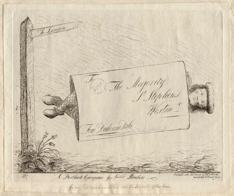 'a posthaste conveyance for s[cottish] members' npg d12235