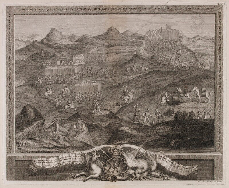 The battle array of carberry hill (includes mary, queen of scots) npg d11102