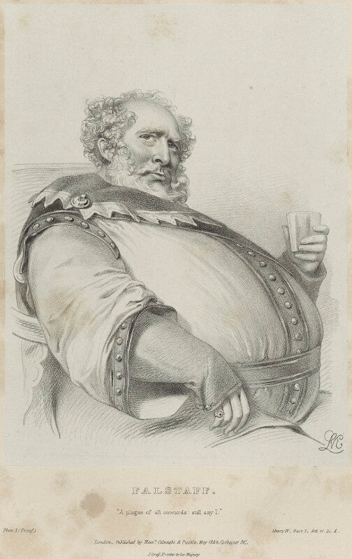 Charles kemble as falstaff in 'henry iv' npg d22325