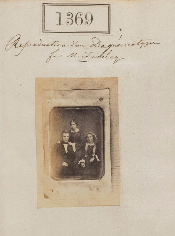 Reproduction of a daguerreotype for mr lindley npg ax50770