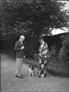 Sir Archibald Dennis Flower; Florence (née Keane), Lady Flower NPG x37161