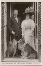 Sir George Alexander (George Samson) and Florence Jane (née Théleur), Lady Alexander, with their dogs Patsy and Pan NPG x201004