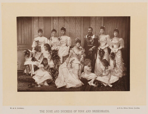 'The Duke and Duchess of York and Bridesmaids' NPG Ax16180