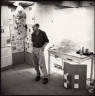 Gustav Metzger at his first lecture demonstration at the Temple Gallery NPG x134795