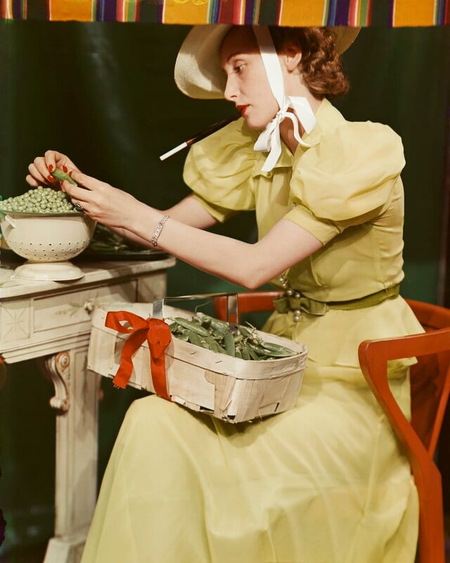 Shelling peas (rosemary chance (née gregory hood)) npg x220586