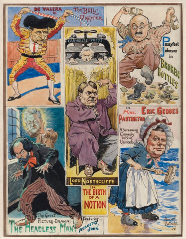 'As popularity is to be achieved nowadays only through the cinema Mr. Punch 'presents' a few screen opportunities for prominent aspirants' NPG D9759