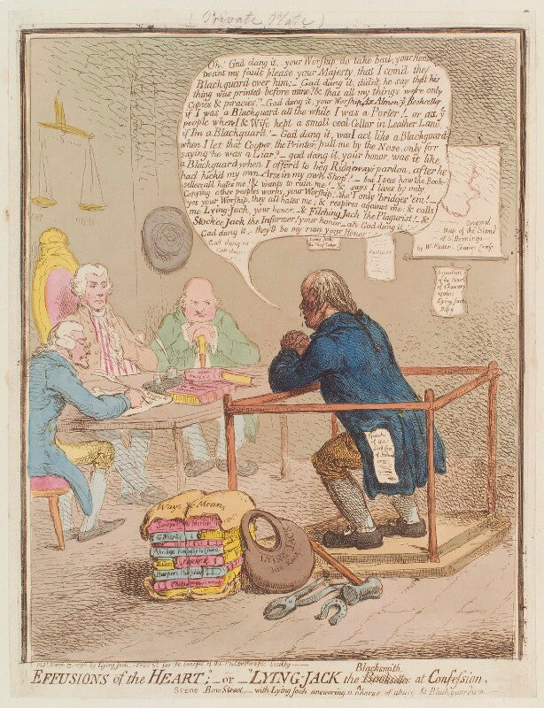 'effusions of the heart; "   or   "lying jack the blacksmith at confession' npg d12632