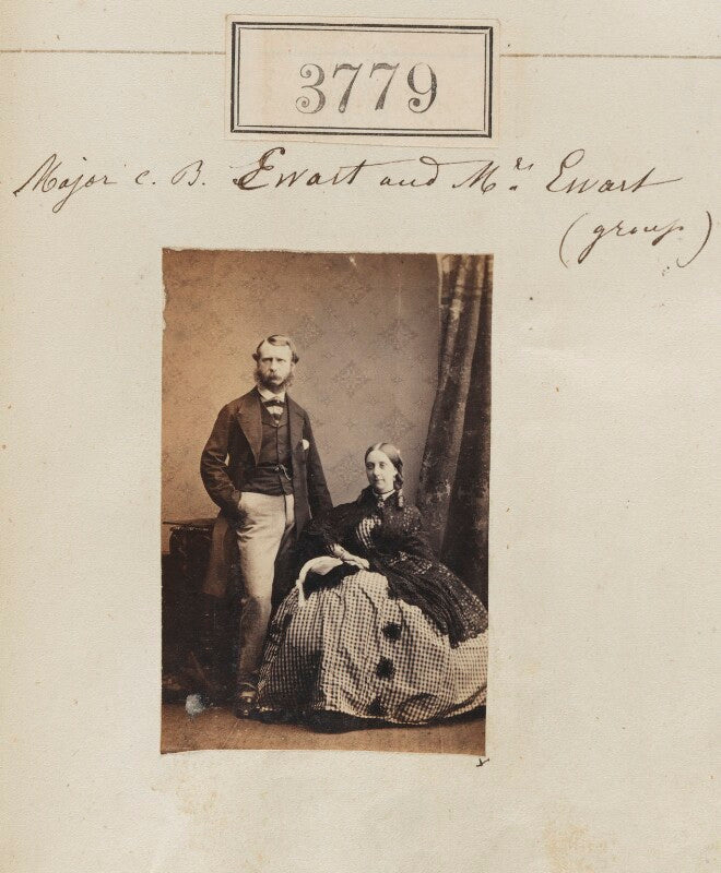 Major c.b. ewart; mrs ewart npg ax53170