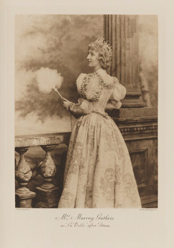 Olive louisa blanche guthrie (née leslie, later stirling) as 'la belle', after titian npg ax41109